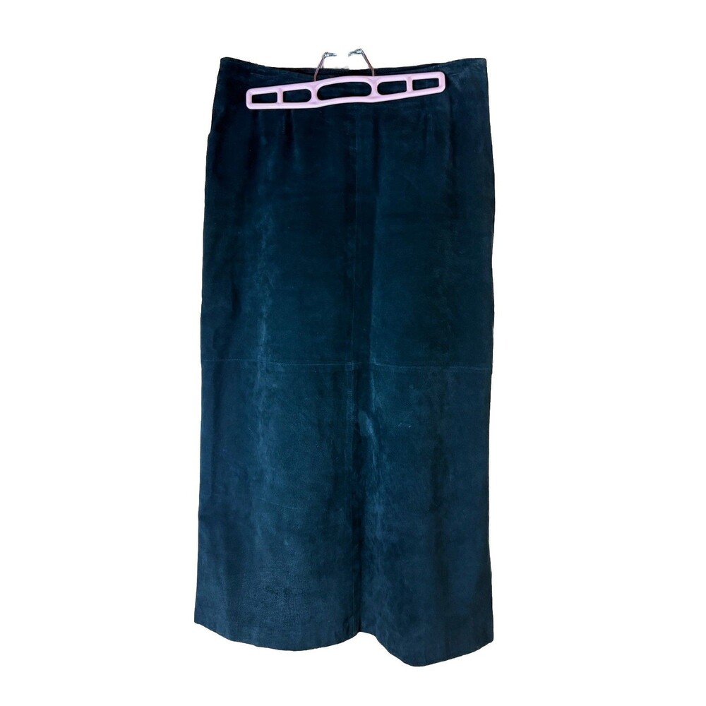 Relatively Leather/ Suede Maxi Skirt Women’s Pencil Skirt  Size 10 Black